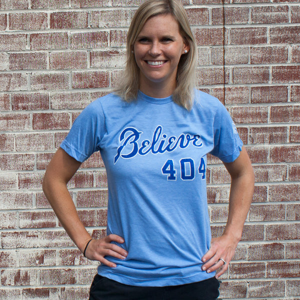 Believe 404 - Baseball Tee